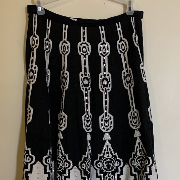 Vintage Gunit Fashions New York Women's Skirt with Sequins - Size Small S - Picture 14 of 16